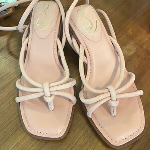 Sam Edelman Dia Canyon Clay Pink Strappy Kitten Heel Sandals Size 8